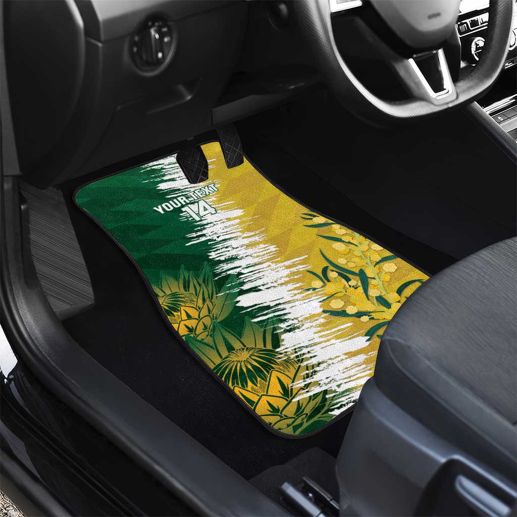 Custom Australia And South Africa Cricket Car Mats Aussies Proteas Together