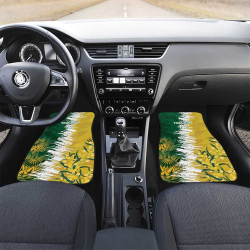 Custom Australia And South Africa Cricket Car Mats Aussies Proteas Together