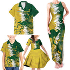 Custom Australia And South Africa Cricket Family Matching Tank Maxi Dress and Hawaiian Shirt Aussies Proteas Together