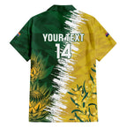 Custom Australia And South Africa Cricket Hawaiian Shirt Aussies Proteas Together