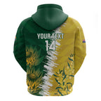 Custom Australia And South Africa Cricket Hoodie Aussies Proteas Together