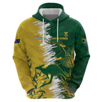 Custom Australia And South Africa Cricket Hoodie Aussies Proteas Together