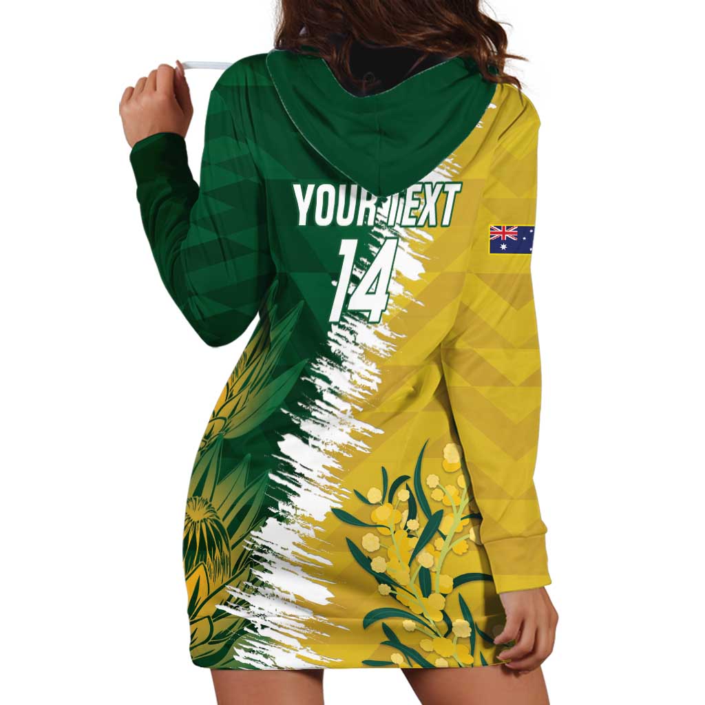 Custom Australia And South Africa Cricket Hoodie Dress Aussies Proteas Together