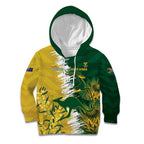 Custom Australia And South Africa Cricket Kid Hoodie Aussies Proteas Together
