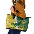 Custom Australia And South Africa Cricket Leather Tote Bag Aussies Proteas Together