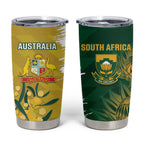 Custom Australia And South Africa Cricket Tumbler Cup Aussies Proteas Together