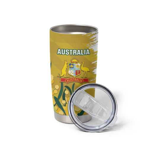 Custom Australia And South Africa Cricket Tumbler Cup Aussies Proteas Together