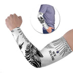 Custom New Zealand Kiwi Football Arm Sleeves Aotearoa Silver Fern - Aussie Hoodie
