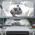 Custom New Zealand Kiwi Football Auto Sun Shade Aotearoa Silver Fern - Aussie Hoodie