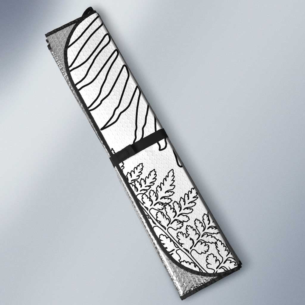 Custom New Zealand Kiwi Football Auto Sun Shade Aotearoa Silver Fern - Aussie Hoodie