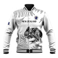 Custom New Zealand Kiwi Football Baseball Jacket Aotearoa Silver Fern