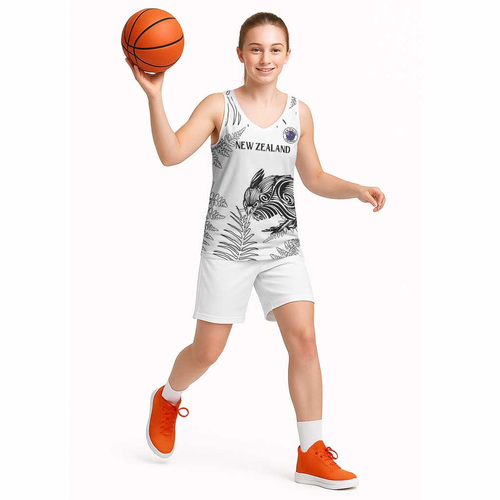 Custom New Zealand Kiwi Football Basketball Jersey Aotearoa Silver Fern - Aussie Hoodie