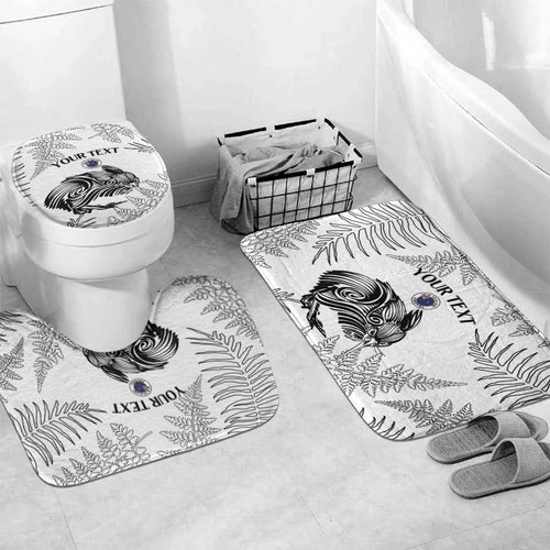 Custom New Zealand Kiwi Football Bathroom Set Aotearoa Silver Fern - Aussie Hoodie