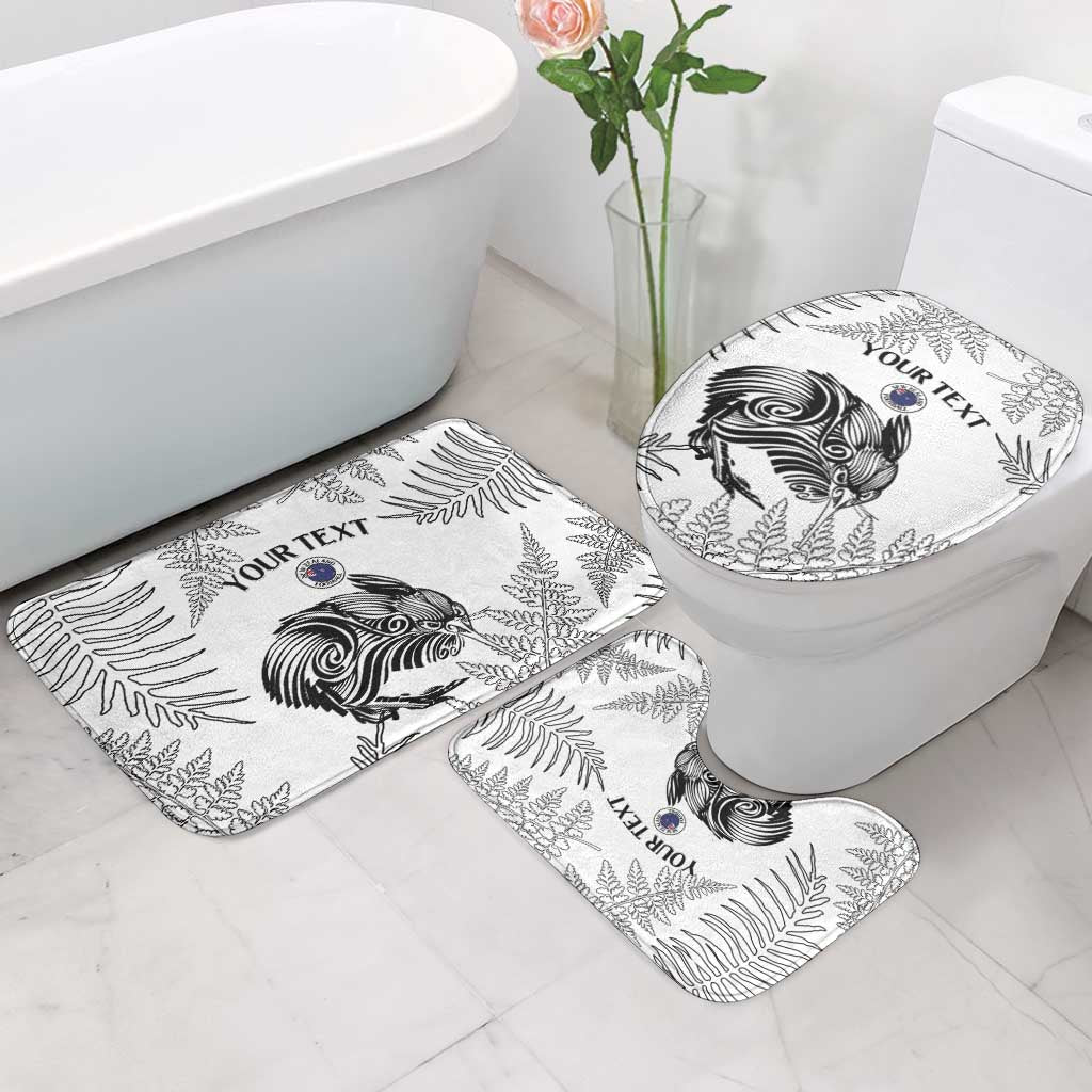 Custom New Zealand Kiwi Football Bathroom Set Aotearoa Silver Fern - Aussie Hoodie