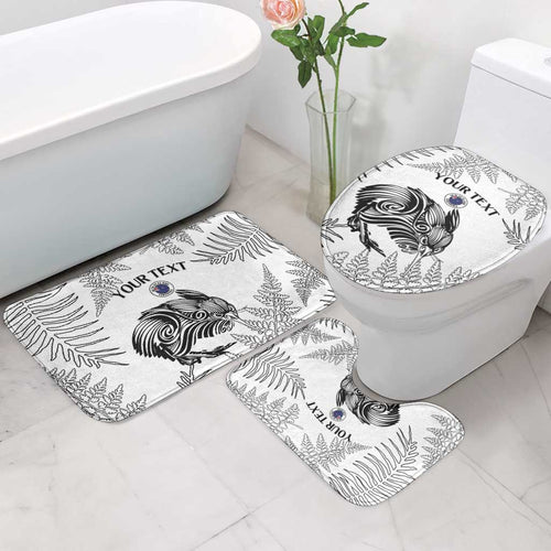 Custom New Zealand Kiwi Football Bathroom Set Aotearoa Silver Fern - Aussie Hoodie