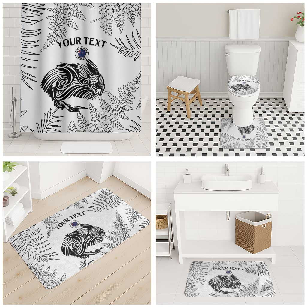 Custom New Zealand Kiwi Football Bathroom Set Aotearoa Silver Fern - Aussie Hoodie