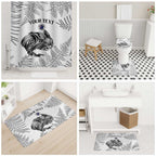 Custom New Zealand Kiwi Football Bathroom Set Aotearoa Silver Fern - Aussie Hoodie