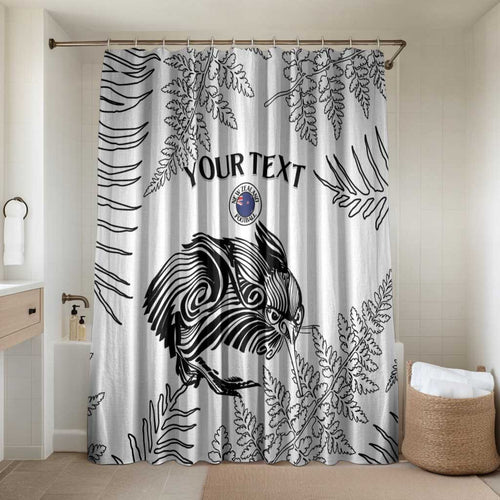 Custom New Zealand Kiwi Football Bathroom Set Aotearoa Silver Fern - Aussie Hoodie