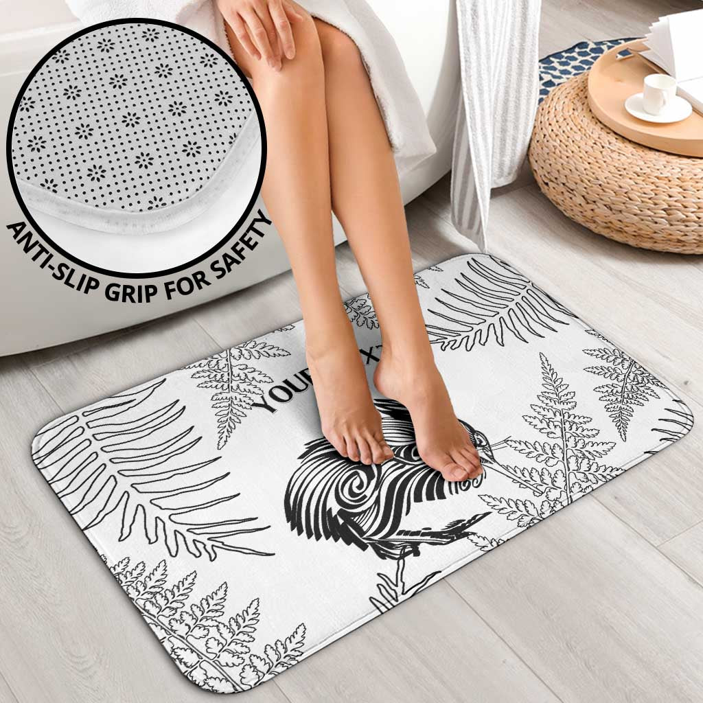 Custom New Zealand Kiwi Football Bathroom Set Aotearoa Silver Fern - Aussie Hoodie