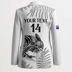 Custom New Zealand Kiwi Football Blazer Aotearoa Silver Fern - Aussie Hoodie