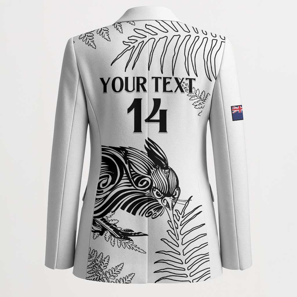 Custom New Zealand Kiwi Football Blazer Aotearoa Silver Fern - Aussie Hoodie