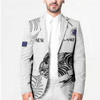 Custom New Zealand Kiwi Football Blazer Aotearoa Silver Fern - Aussie Hoodie