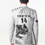 Custom New Zealand Kiwi Football Blazer Aotearoa Silver Fern - Aussie Hoodie