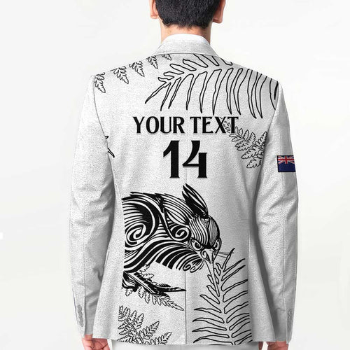 Custom New Zealand Kiwi Football Blazer Aotearoa Silver Fern - Aussie Hoodie