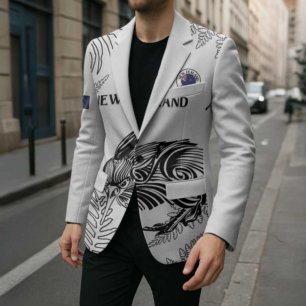 Custom New Zealand Kiwi Football Blazer Aotearoa Silver Fern - Aussie Hoodie