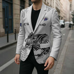 Custom New Zealand Kiwi Football Blazer Aotearoa Silver Fern - Aussie Hoodie