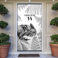 Custom New Zealand Kiwi Football Door Cover Aotearoa Silver Fern - Aussie Hoodie