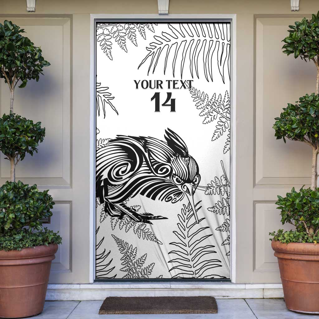 Custom New Zealand Kiwi Football Door Cover Aotearoa Silver Fern - Aussie Hoodie