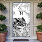 Custom New Zealand Kiwi Football Door Cover Aotearoa Silver Fern - Aussie Hoodie