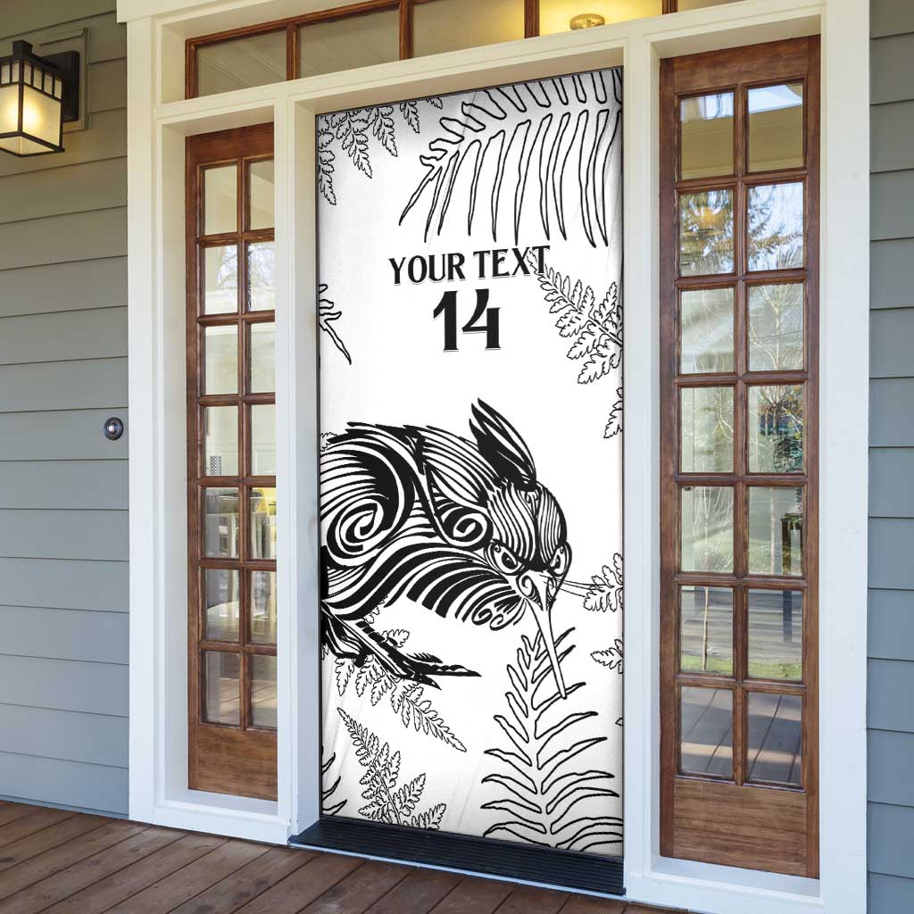 Custom New Zealand Kiwi Football Door Cover Aotearoa Silver Fern - Aussie Hoodie
