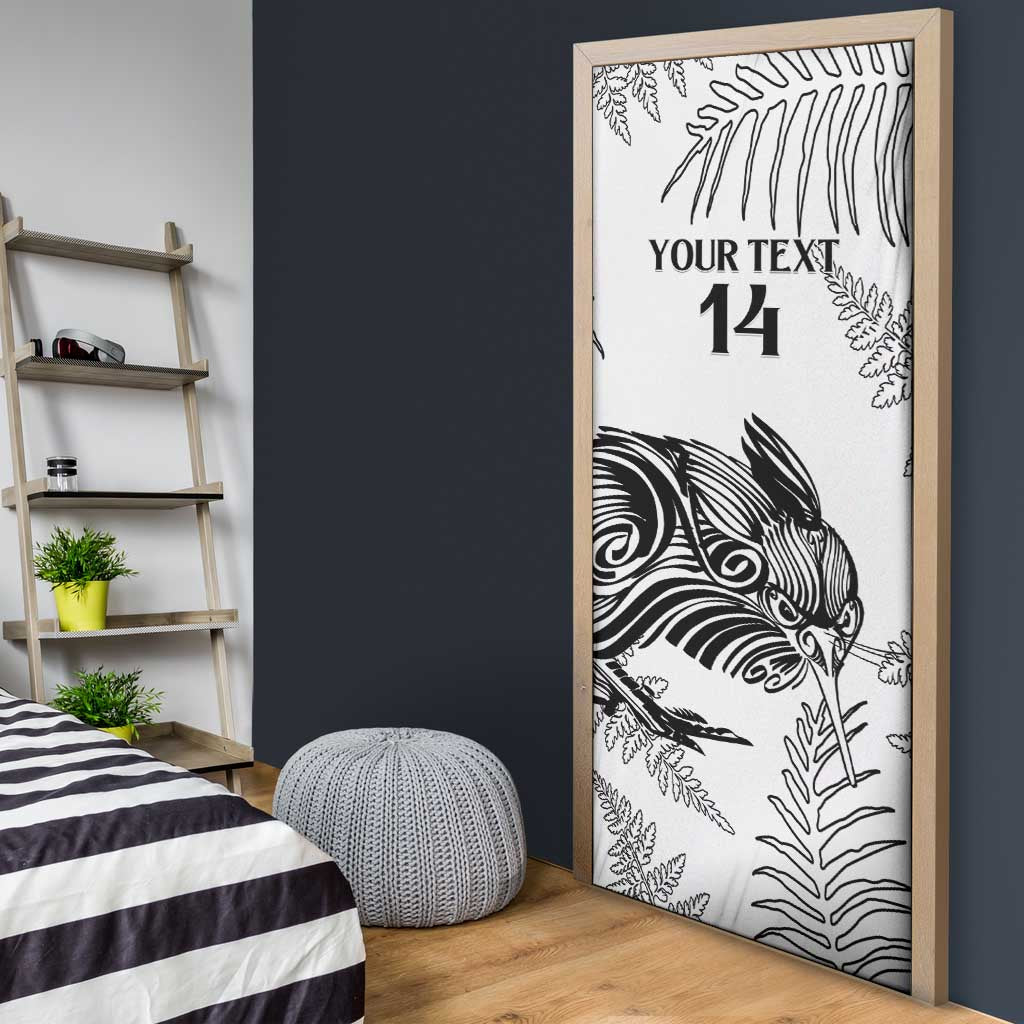 Custom New Zealand Kiwi Football Door Cover Aotearoa Silver Fern - Aussie Hoodie