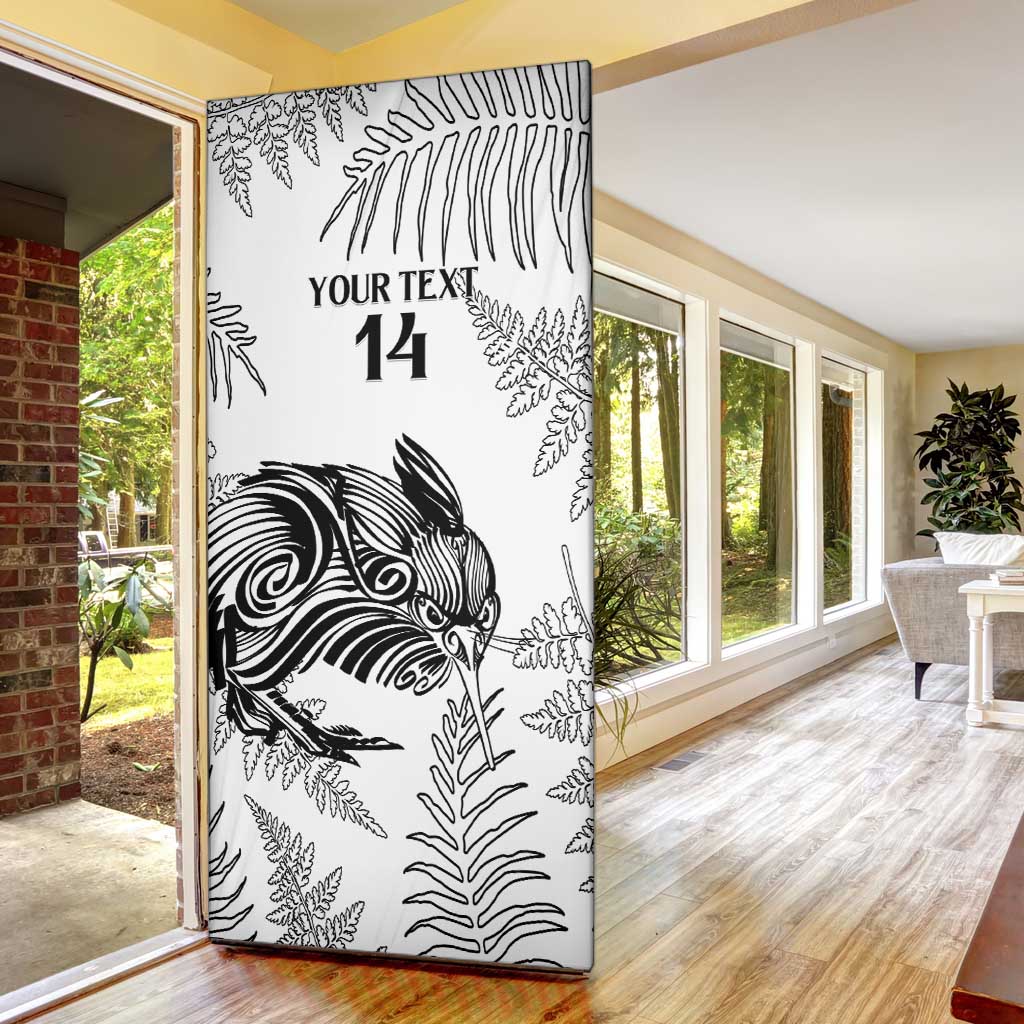 Custom New Zealand Kiwi Football Door Cover Aotearoa Silver Fern - Aussie Hoodie