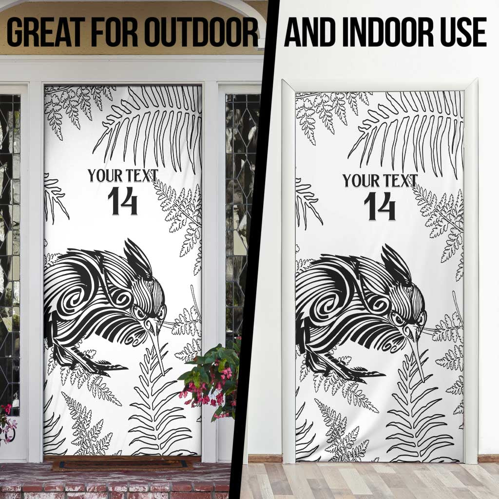 Custom New Zealand Kiwi Football Door Cover Aotearoa Silver Fern - Aussie Hoodie