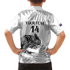 Custom New Zealand Kiwi Football Hawaiian Shirt Aotearoa Silver Fern