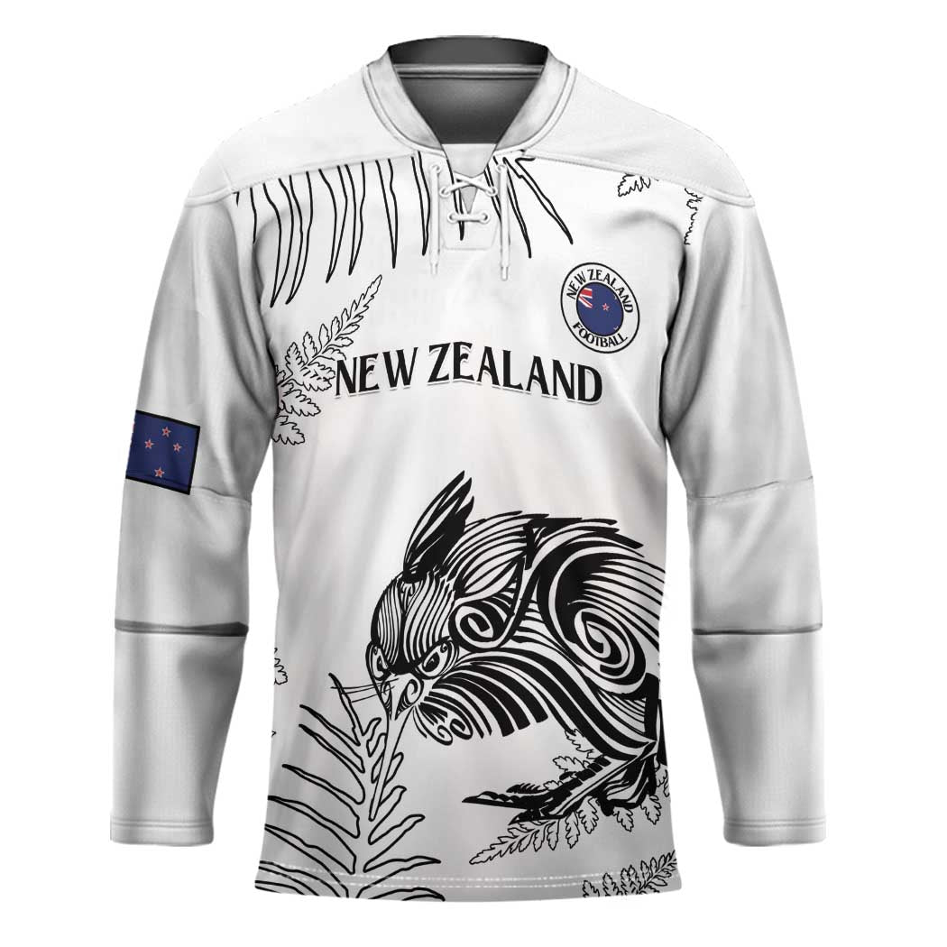 Custom New Zealand Kiwi Football Hockey Jersey Aotearoa Silver Fern - Aussie Hoodie