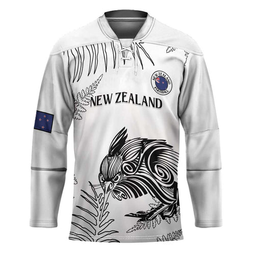 Custom New Zealand Kiwi Football Hockey Jersey Aotearoa Silver Fern - Aussie Hoodie
