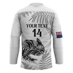 Custom New Zealand Kiwi Football Hockey Jersey Aotearoa Silver Fern - Aussie Hoodie