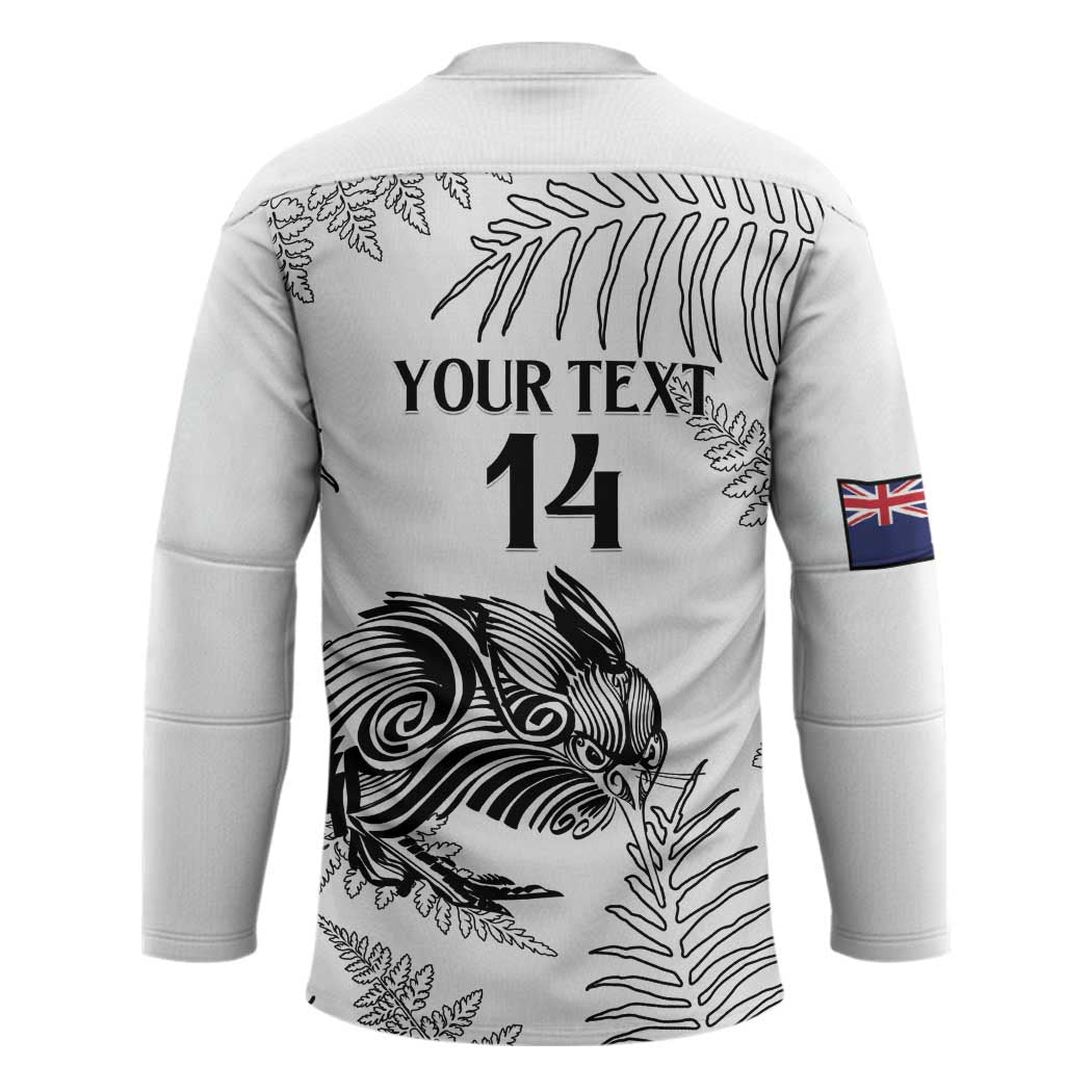 Custom New Zealand Kiwi Football Hockey Jersey Aotearoa Silver Fern - Aussie Hoodie