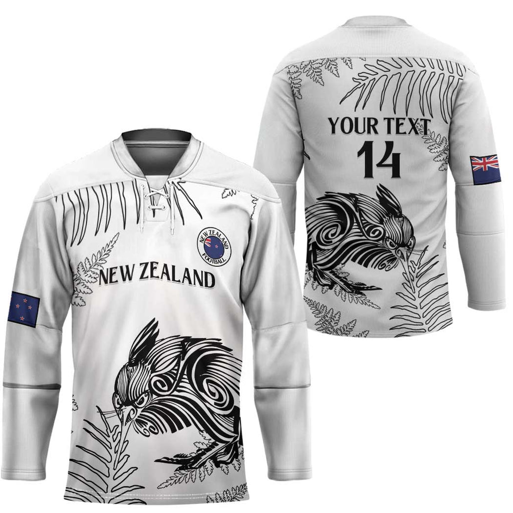 Custom New Zealand Kiwi Football Hockey Jersey Aotearoa Silver Fern - Aussie Hoodie
