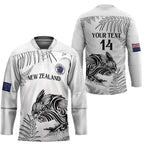 Custom New Zealand Kiwi Football Hockey Jersey Aotearoa Silver Fern - Aussie Hoodie