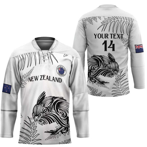 Custom New Zealand Kiwi Football Hockey Jersey Aotearoa Silver Fern - Aussie Hoodie