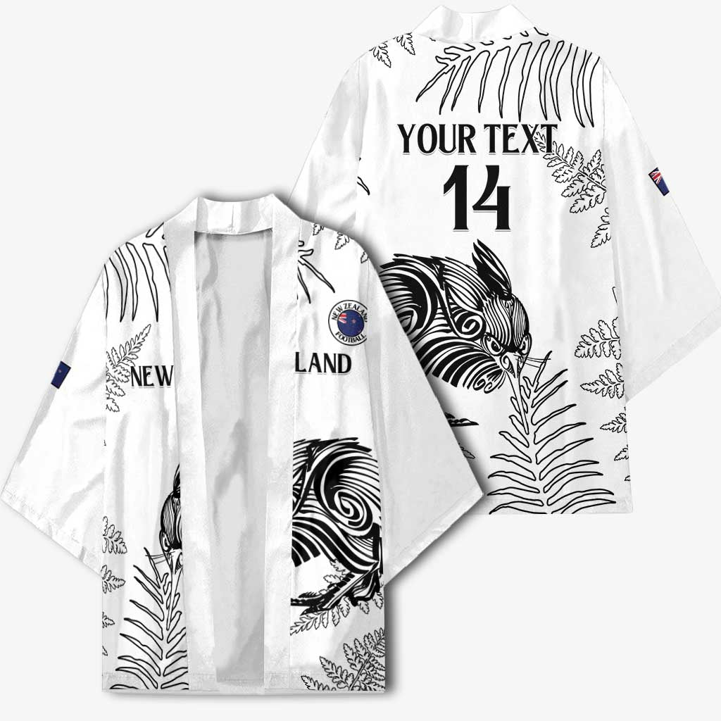 Custom New Zealand Kiwi Football Kimono Aotearoa Silver Fern - Aussie Hoodie