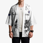 Custom New Zealand Kiwi Football Kimono Aotearoa Silver Fern - Aussie Hoodie