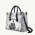 Custom New Zealand Kiwi Football Leather Bag Aotearoa Silver Fern - Aussie Hoodie
