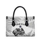 Custom New Zealand Kiwi Football Leather Bag Aotearoa Silver Fern - Aussie Hoodie