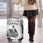 Custom New Zealand Kiwi Football Luggage Cover Aotearoa Silver Fern
